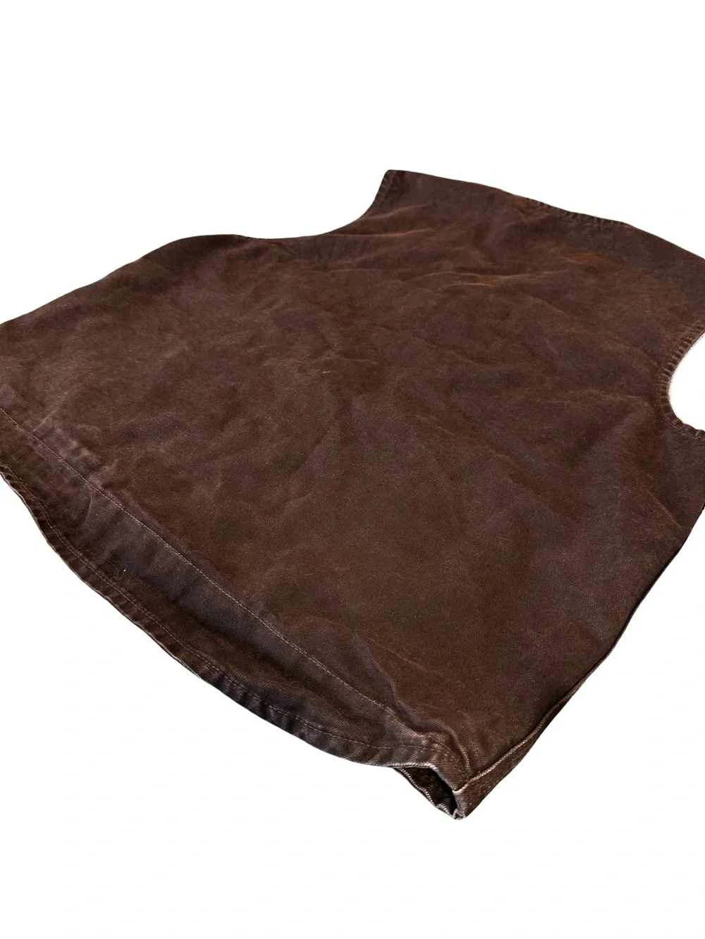 VTG Carhartt Sandstone Rugged Duck Sherpa Lined Vest Size XL Brown Outdoor